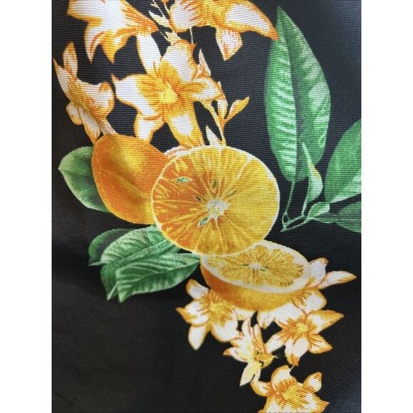 NY&C Eva Mendes Collection Black Maddie Lemon Print Skirt Size 10 - Picture 12 of 12